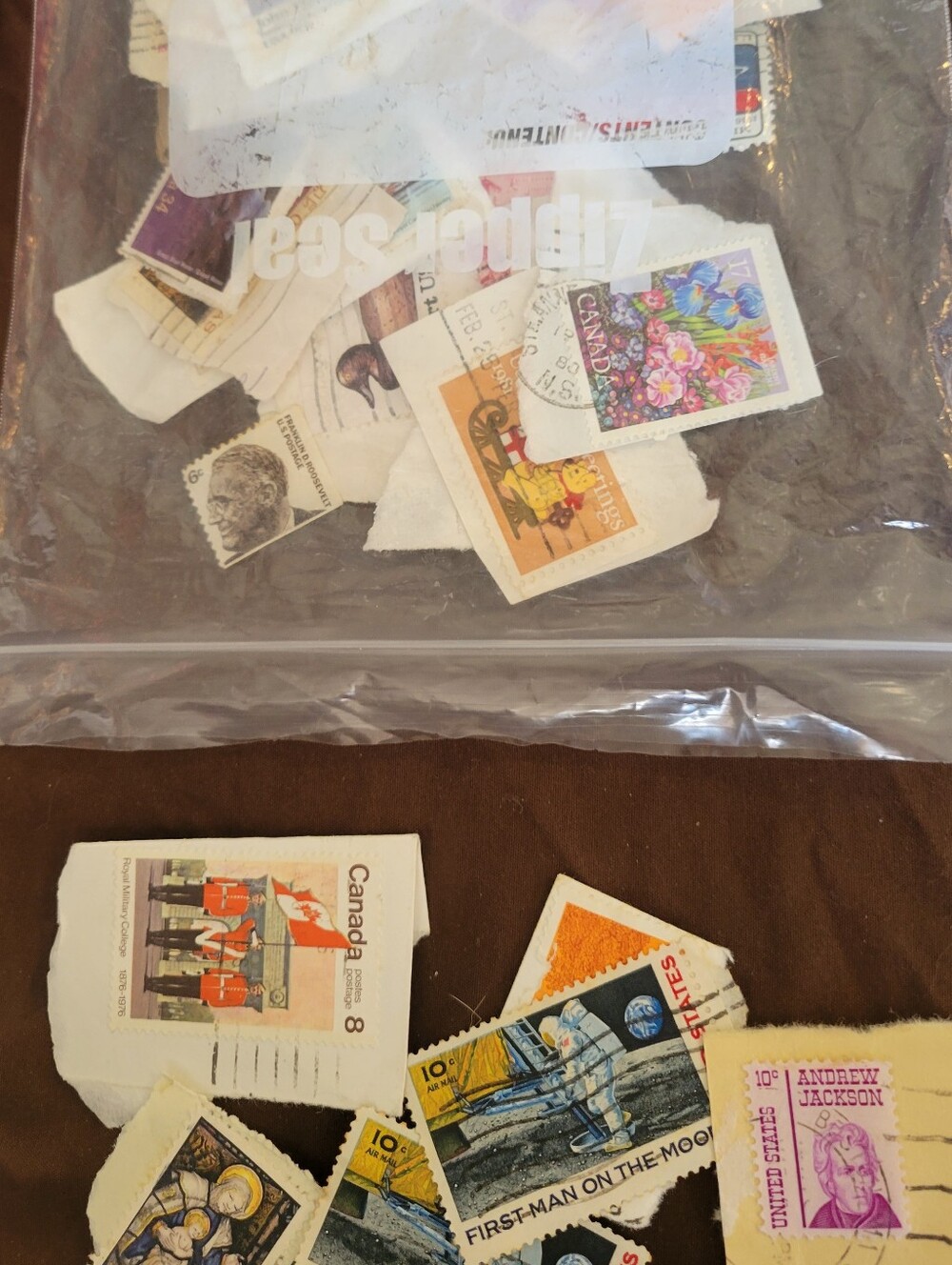 Vintage Assorted Canada & USA Stamp Collection– Multicolors